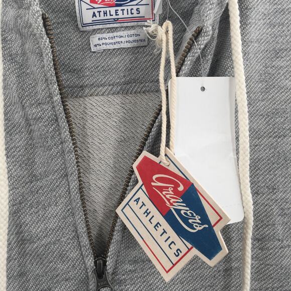 Grayers Athletics Sweatshirt Hoodie Long Sleeve Solid Grey Heather Size X-Large - Picture 6 of 8